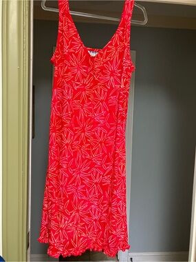 Nomadic Traders Bright Red Floral-Print Maxi Dress